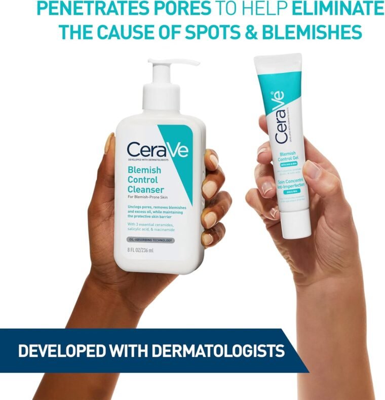CeraVe Blemish Control Face Cleanser with 2% Salicylic Acid & Niacinamide for Blemish-Prone Skin 236ml - Image 8