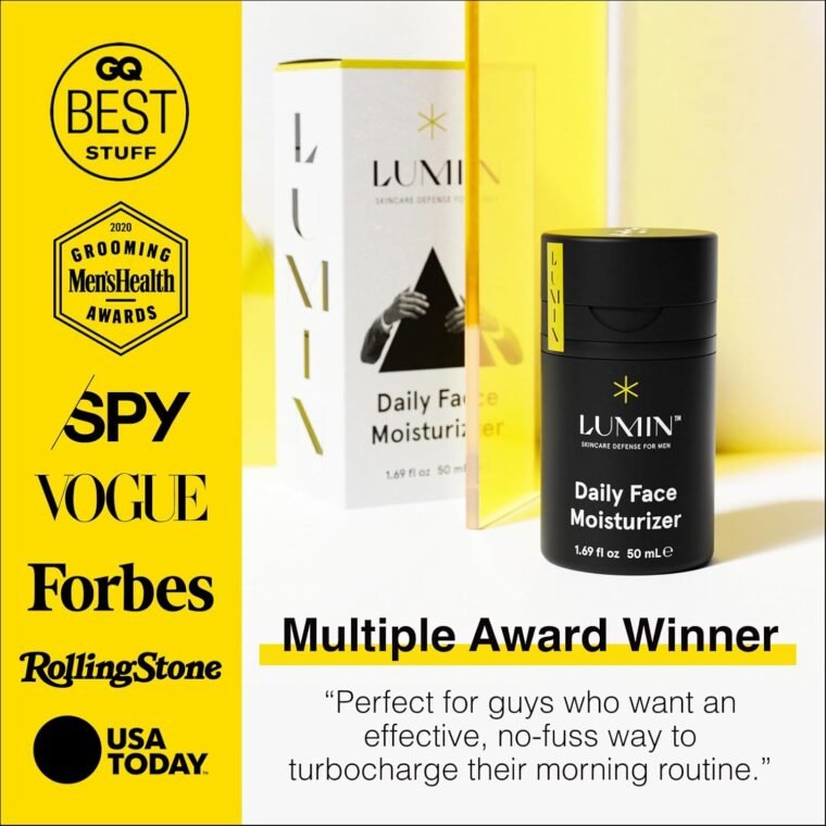 Lumin - Daily Face Moisturizer for Men - Mens Face Lotion, Men's Skin Care, Ideal for normal & combination skin, 50ml, 1-Pack - Image 6
