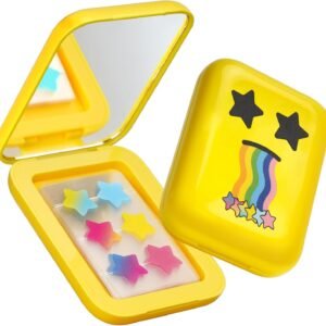AUSLKA Star Pimple Patches - 150 Count - Hydrocolloid Patches,Cute Star Shape,Star Patches 6 Colors,Spot Stickers For Face And Skin,Portable Mirror