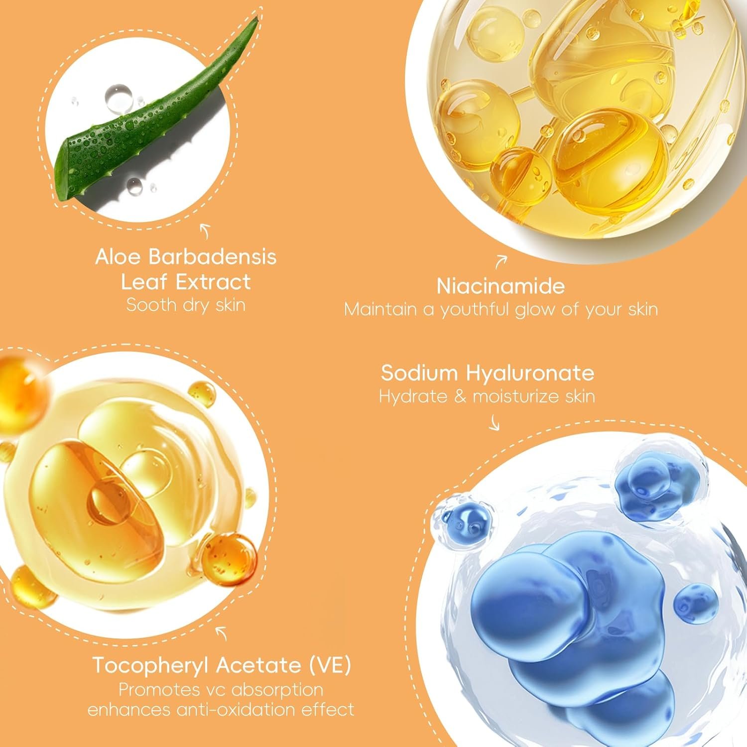 Quiyum Turmeric Vitamin C Skincare Set, Face Skin Care Sets & Kits Facial Cleanser,Toner,Serum,Eye Cream,Face Cream, Pamper Gift Set for Women Teenage Girls Mom Birthday, Travel Kit for All Skin Types - Image 7