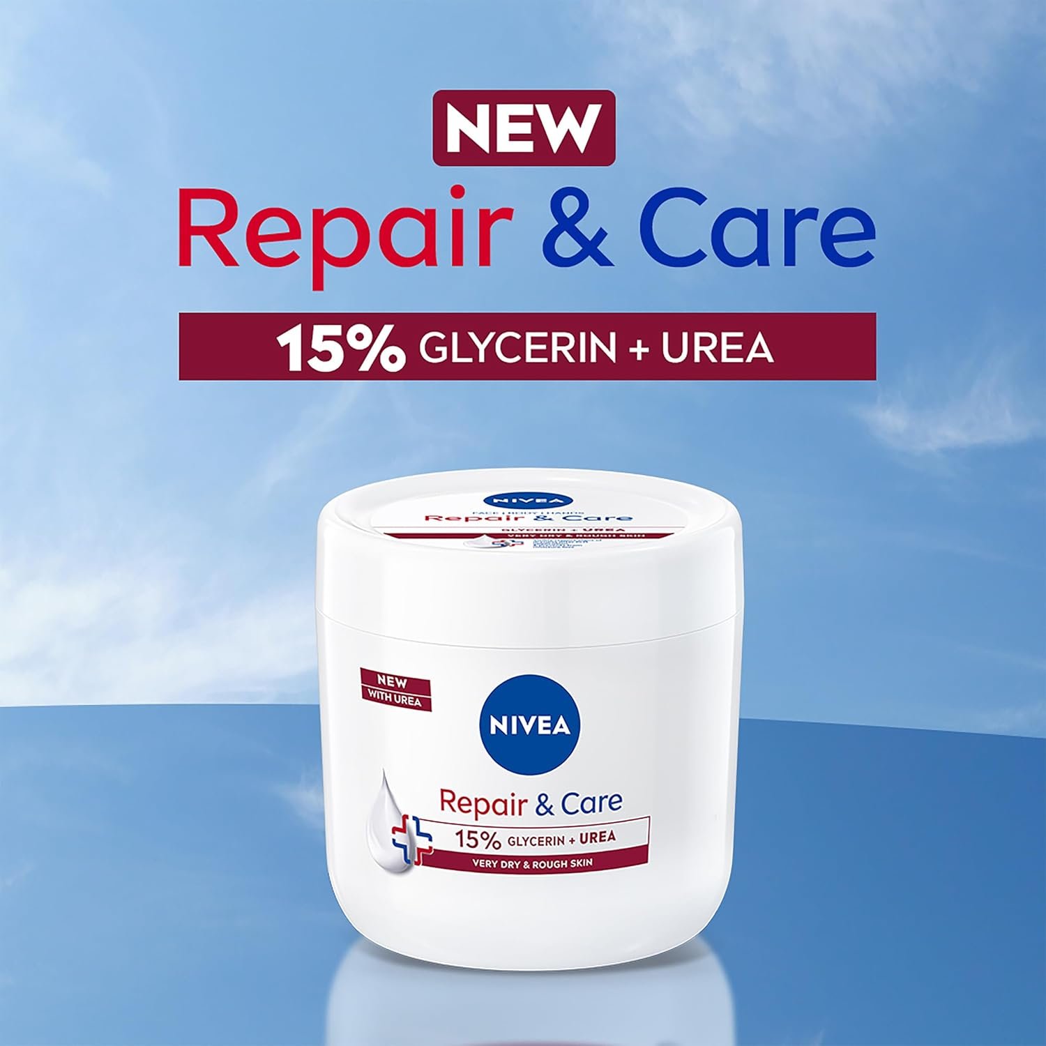 NIVEA Repair + Care Urea Moisturising Cream Jar (400ml), Rich and Hydrating Body Cream, Moisturises Dry Skin With Urea and Glycerine for 72H, Ideal for Body, Hand and Face - Image 7