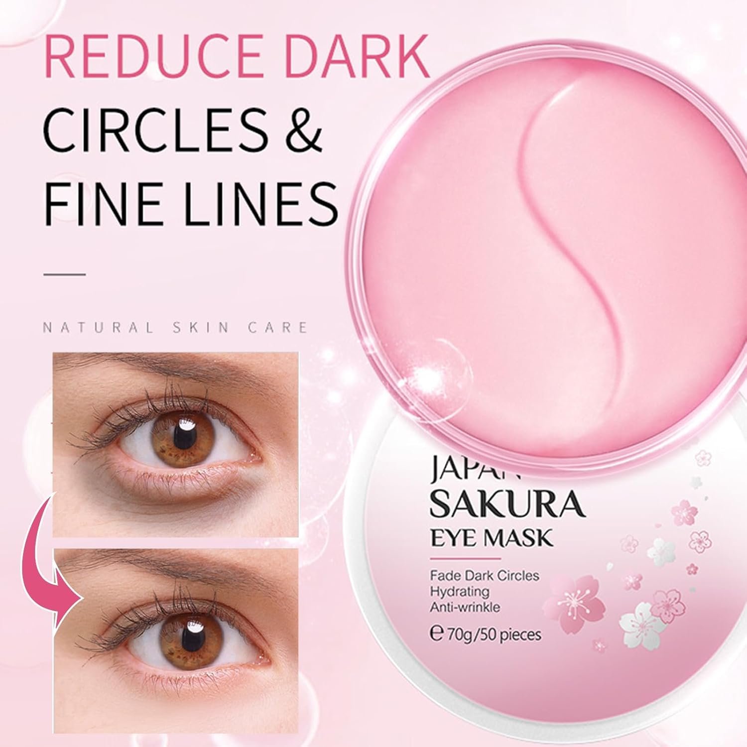 Skin Care Sets & Kits For Teenage Girls Gifts, Sakura Pamper Sets For Teenage Girls, Teen Skincare Set For Girls Pamper Set With Serum,Cream,Sleep Mask,Eye Mask (One Size, Sakura-Skin Care Sets) - Image 4