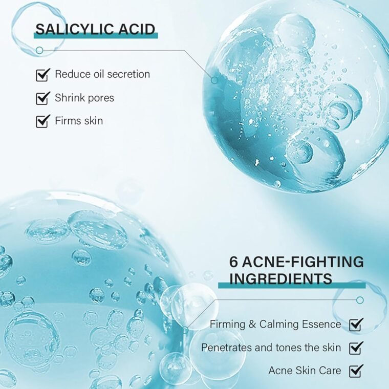 Tea Tree Acne Skin Care Sets & Kits - Salicylic Acid Acne Removal Skincare Set - Teen Skincare Gift Set With Cleanser, Toner, Serum, Cream - Complete Acne Treatment Kit for Oily, Acne-Prone Skin - Image 6