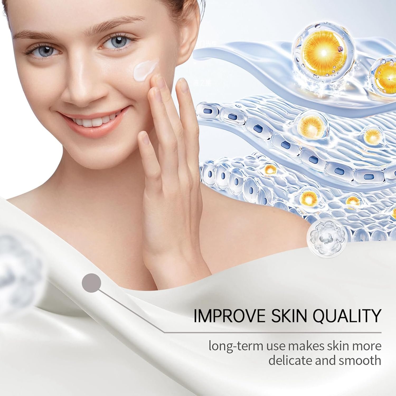 Milk Skin Care Sets&Kits,Beauty Gift Sets for Teenage Girls,Skincare Set-Cleanser,Eye Cream,Moisturizer, Sunscreen,Hand Wax,Cream,Facial Kits for Women,Deep Hydrating (One Size, Milk-Wash Bag Set) - Image 7