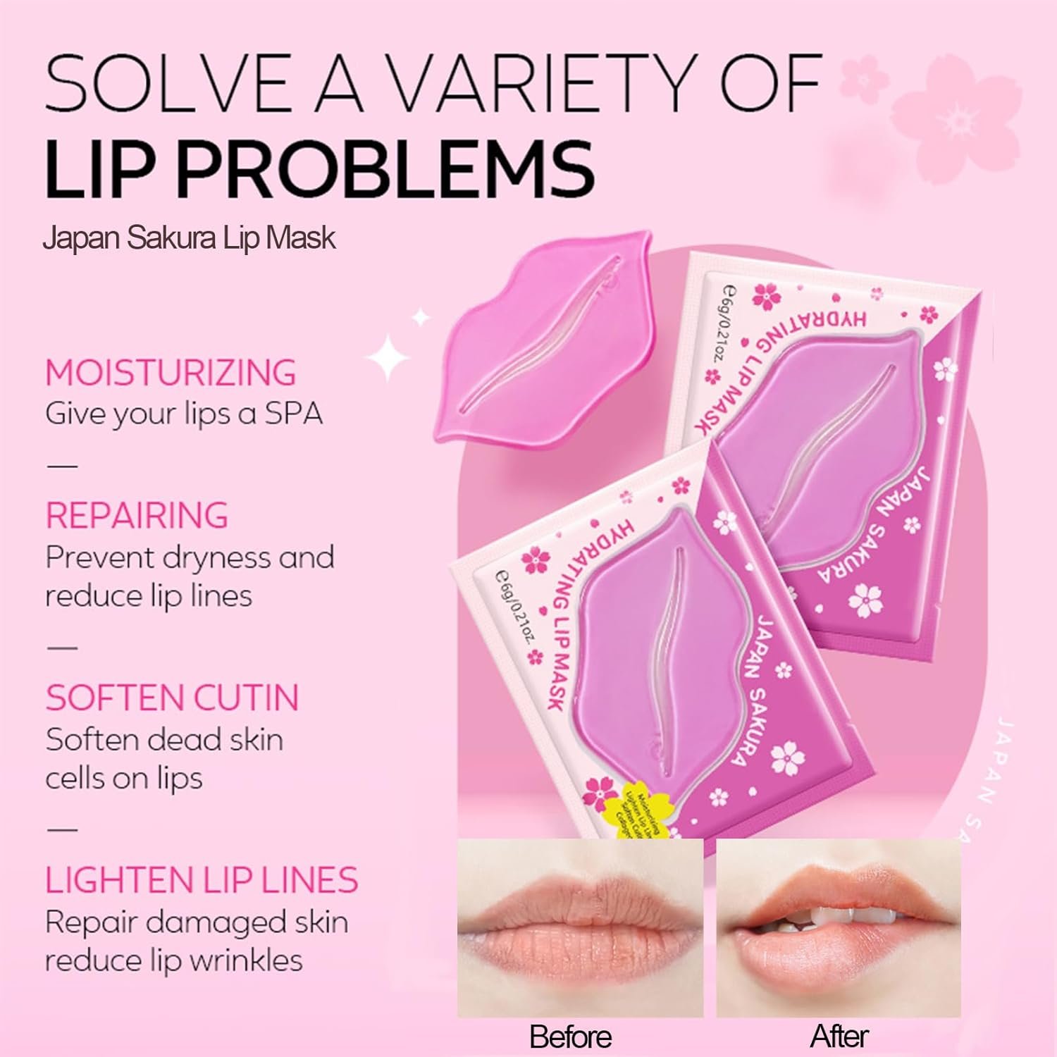 Skin Care For Teenage Girls,Cherry Blossom Skincare Sets Teen Skincare Set,Pamper Sets For Women Gifts,Skin Care Sets & Kits Face Serum,Face Cream,Sleep Mask (One Size, Sakura-Moisturizing Kit) - Image 5