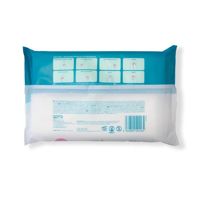 Clinell Skin Body Care Wipes - Pack of 8 - 60 per Pack (480 Wipes) - Easy to Use, Containing Aloe Vera. Dermatologically Tested, Alcohol-Free, Gentle pH Neutral Formula - Image 4