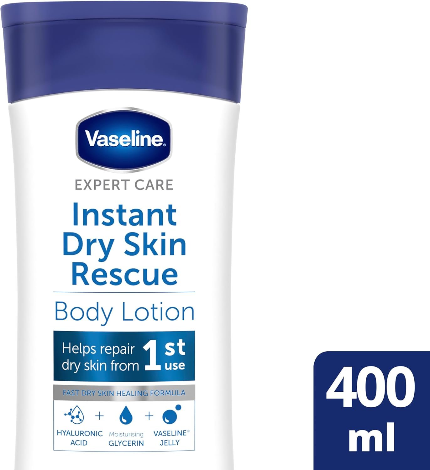 Vaseline Expert Care Instant Dry Skin Rescue Body Lotion 400 ml - Image 2