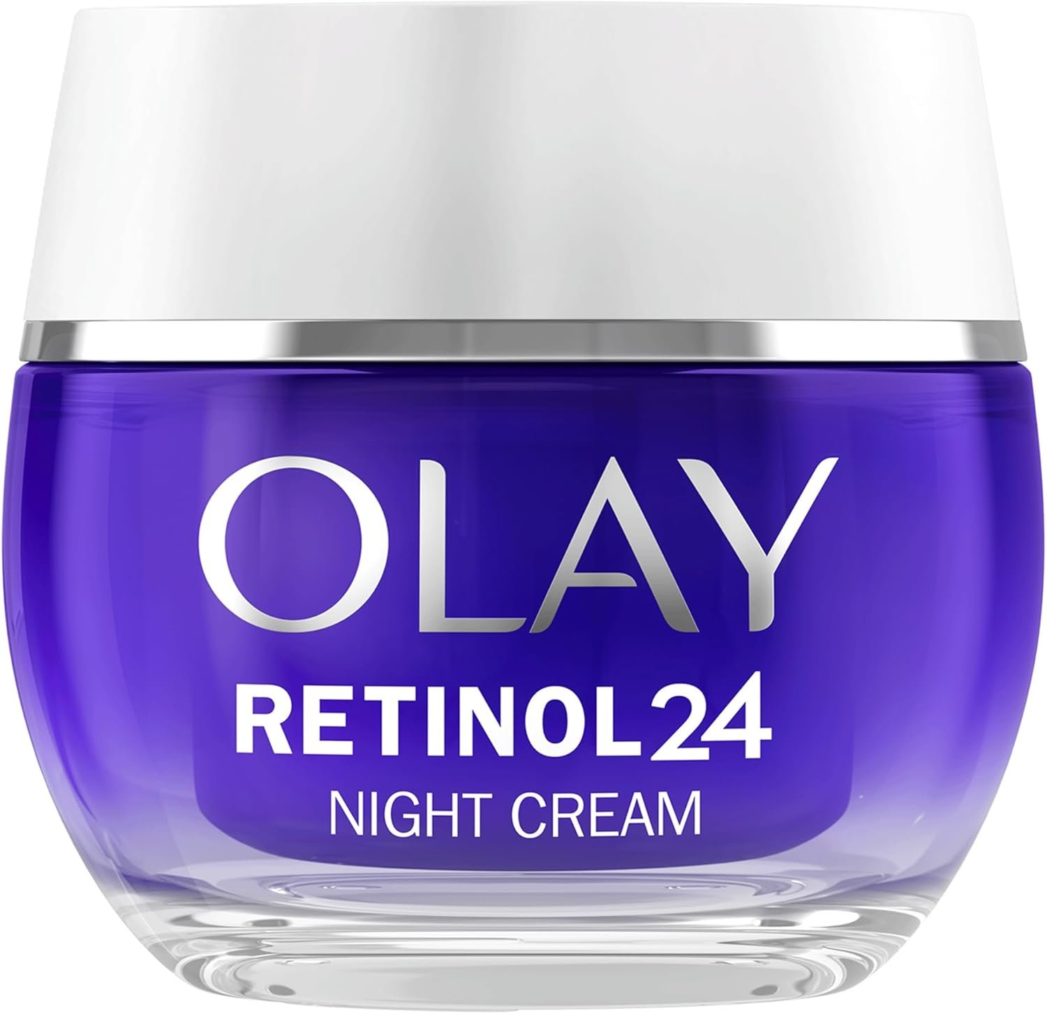 Olay Retinol 24 Night Cream Face Moisturiser, Skincare with Antioxidant Vitamin E Overnight Anti Aging Skin Care: Smooths, Renews and Hydrates, 50ml