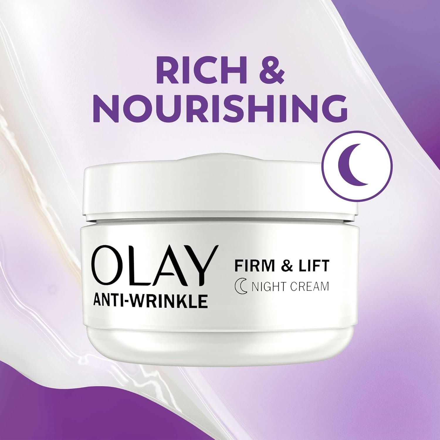 Olay Anti-Wrinkle Firm & Lift Giftset: SPF15 Day Face Cream 50ml + Night Cream Moisturiser 50ml, Anti-Ageing Skin Care - Image 3