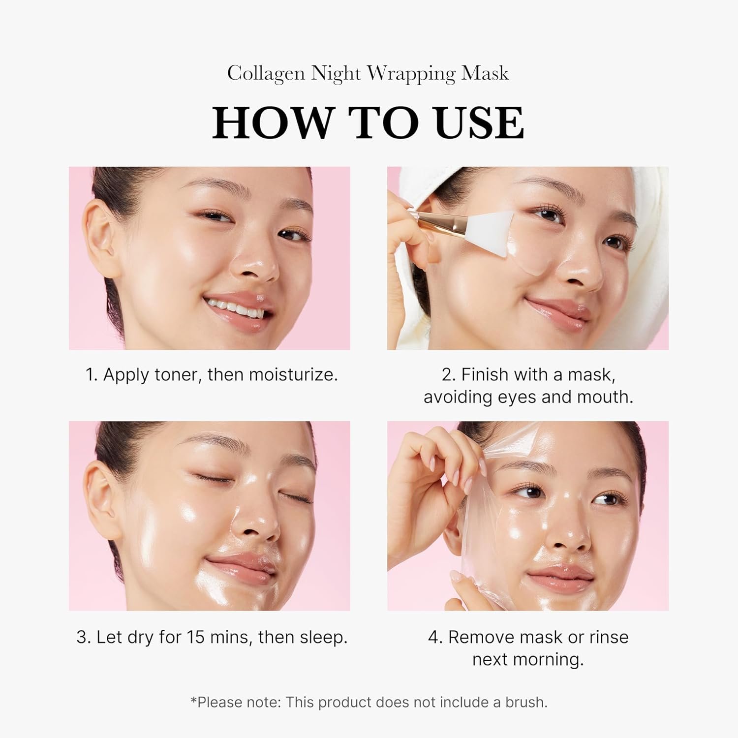 Medicube Collagen Night Wrapping Cream || Overnight Sleeping Mask to protect skin elasticity with Collagen | Skin elasticity visible improved | Korean skincare (1.69fl.oz.) - Image 5