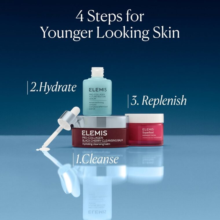 ELEMIS Superfood Midnight Facial Cream & Facial Oil, Nourishing Prebiotic Night Gel Treatment, Moisturising and Hydrating Care with Anti-Oxidant Rich Formula to Plump and Smooth Skin - Image 3