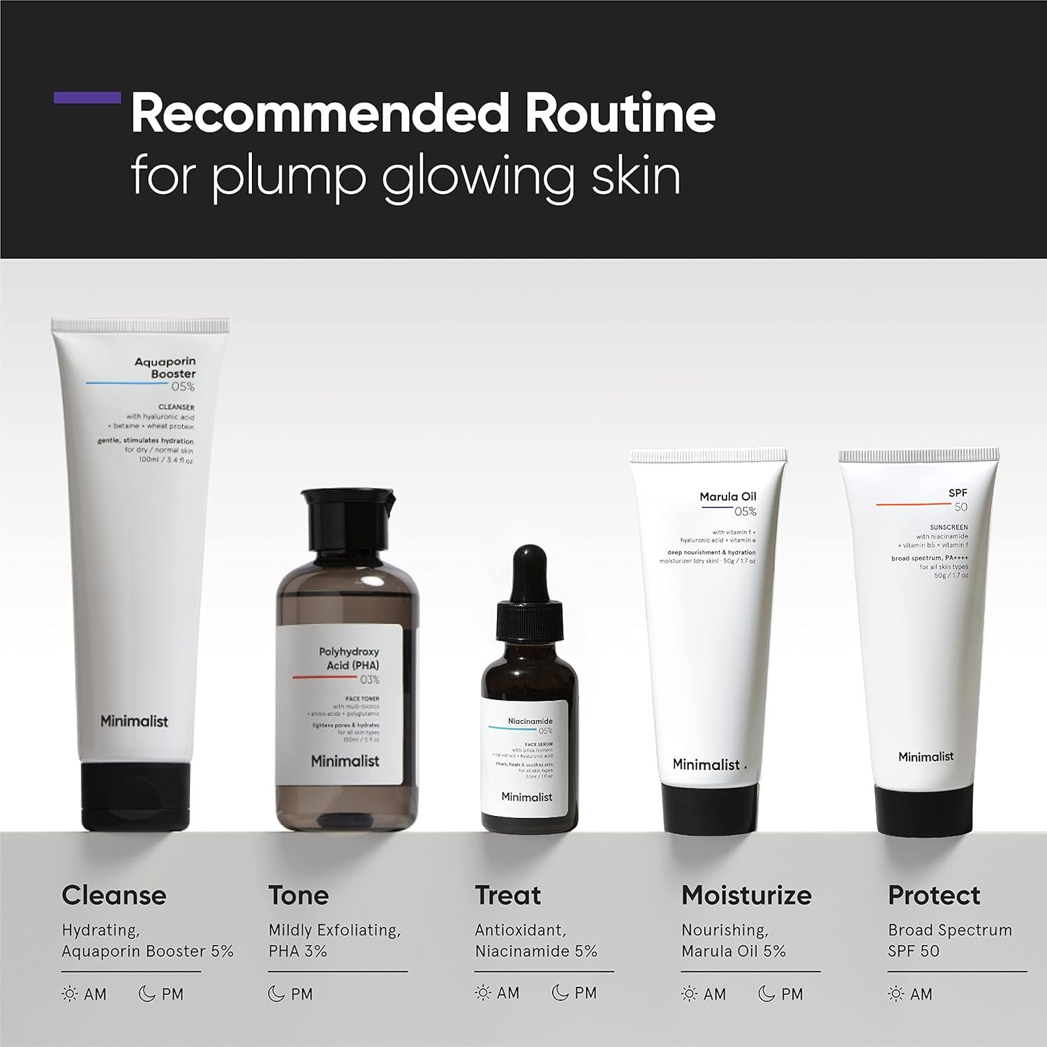 Minimalist Marula Oil 5% Face Moisturizer For Dry Skin With Hyaluronic Acid For Deep Nourishment & Hydration, For Men & Women, 50 g (Pack of 1) - Image 4