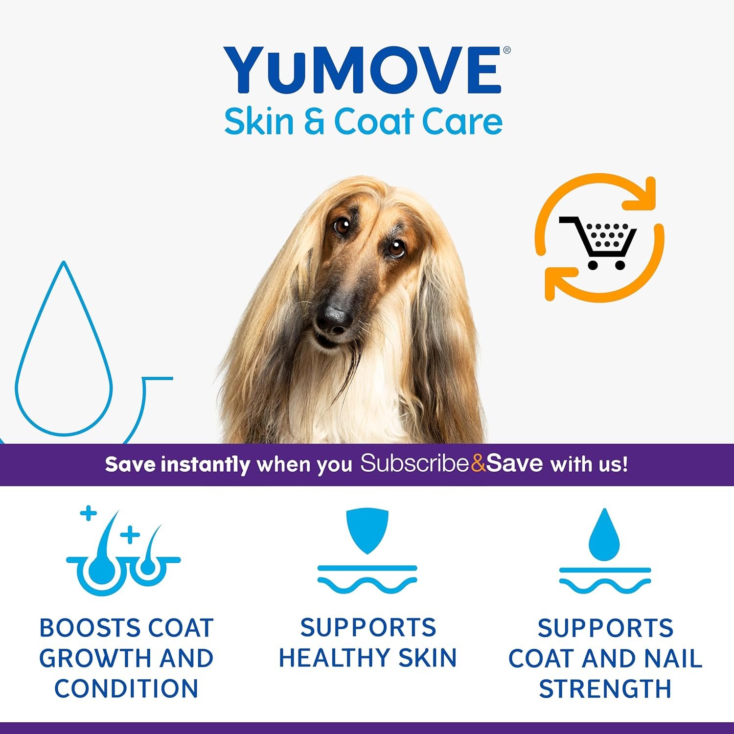 YuMOVE Skin & Coat Care Boost, Nutritional Supplement for Dogs Coat, Skin and Nails, for All Dogs, 180 scoops - Image 5