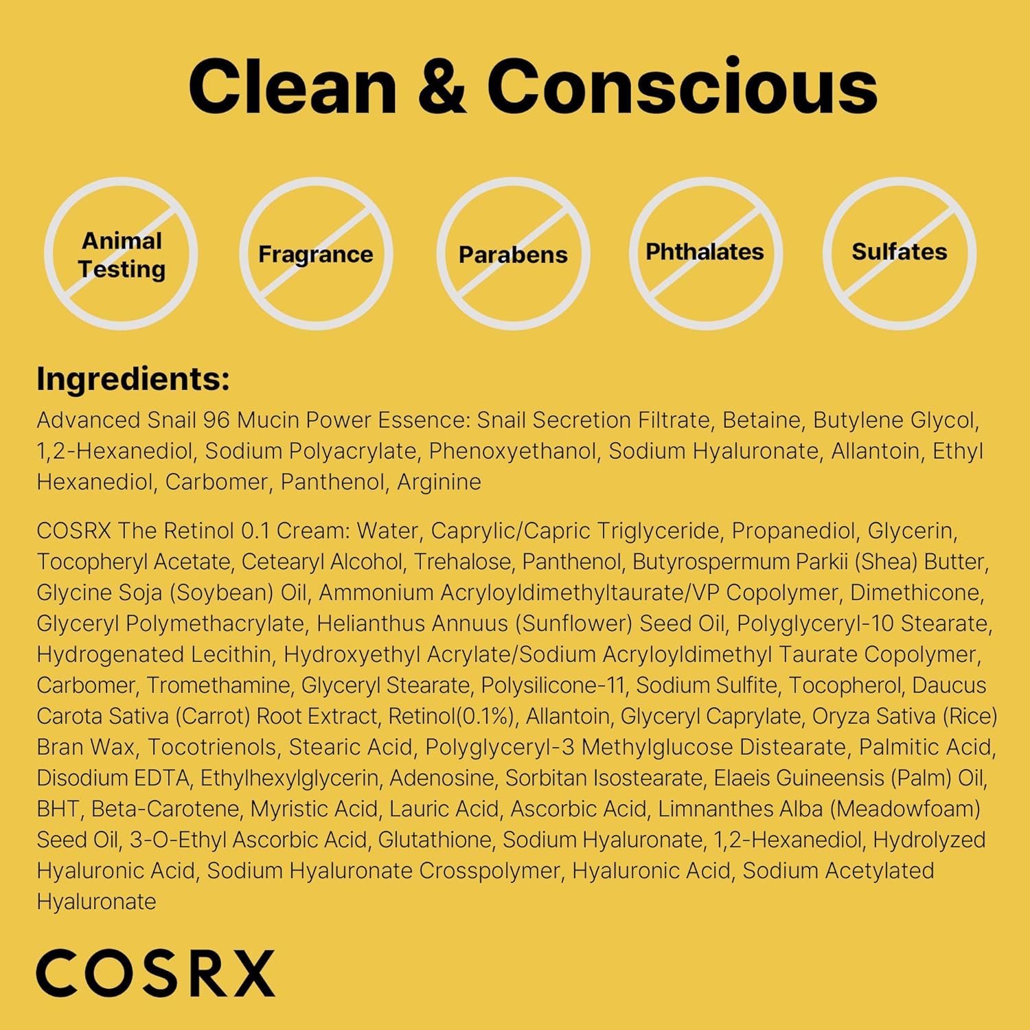 COSRX Glass Skin Starter Set, Amazon Exclusive, Advanced Snail 96% Mucin Power Essence & Retinol 0.1% Cream Mini Sample, Daily Hydrating & Firming Korean Skin Care Kit, Gift Set - Image 7