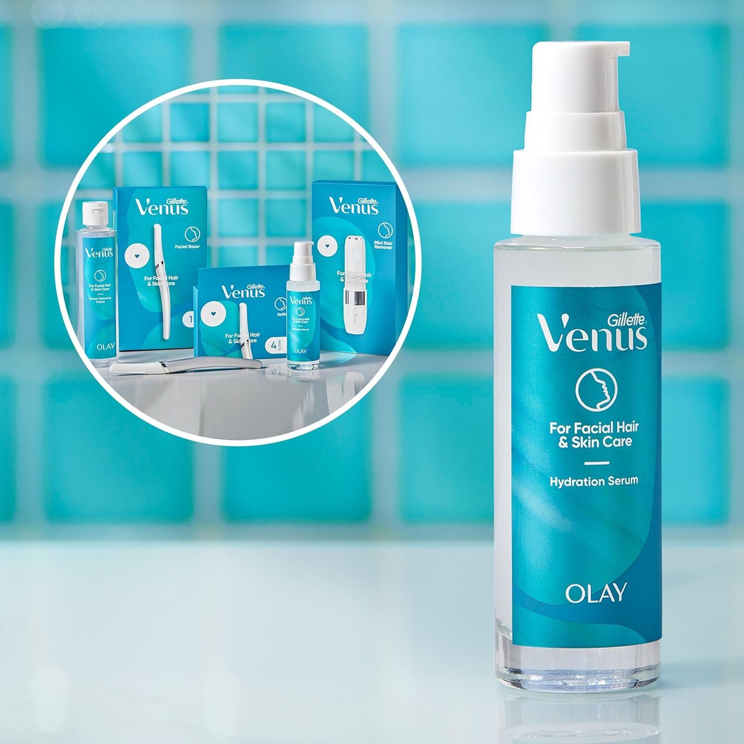 Venus for Facial Hair & Skin Care Hydration Serum with Hyalaronic Acid, After Dermaplaning Soothing Serum for All Skin Types, Lightweight Moisturiser - Image 5