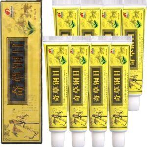 8PCS Chinese Body Care Set – Skin Care Cream Soothing Plant Essence Formula for Dry Skin Relief & Hydration Balance