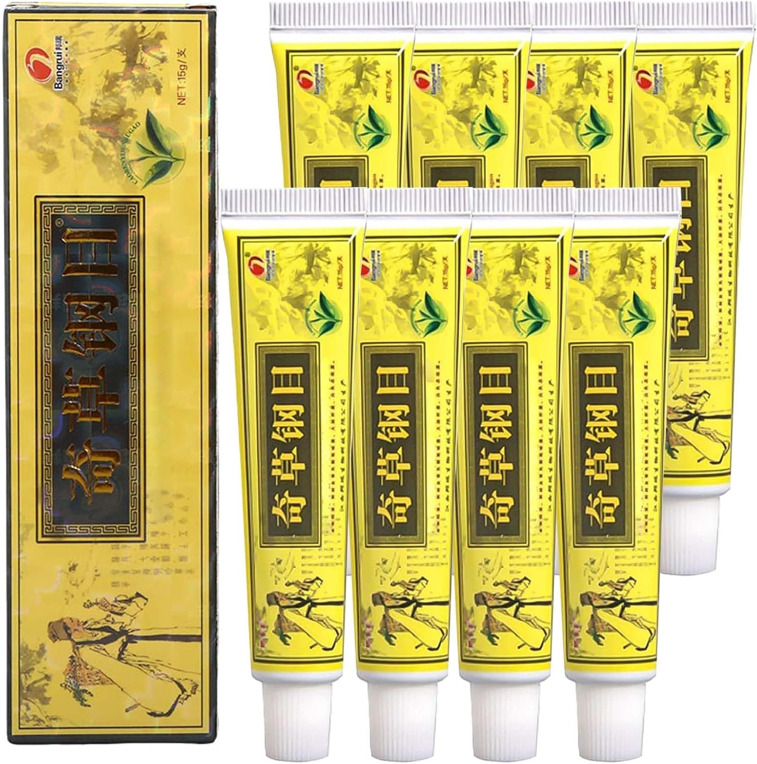 8PCS Chinese Body Care Set – Skin Care Cream Soothing Plant Essence Formula for Dry Skin Relief & Hydration Balance
