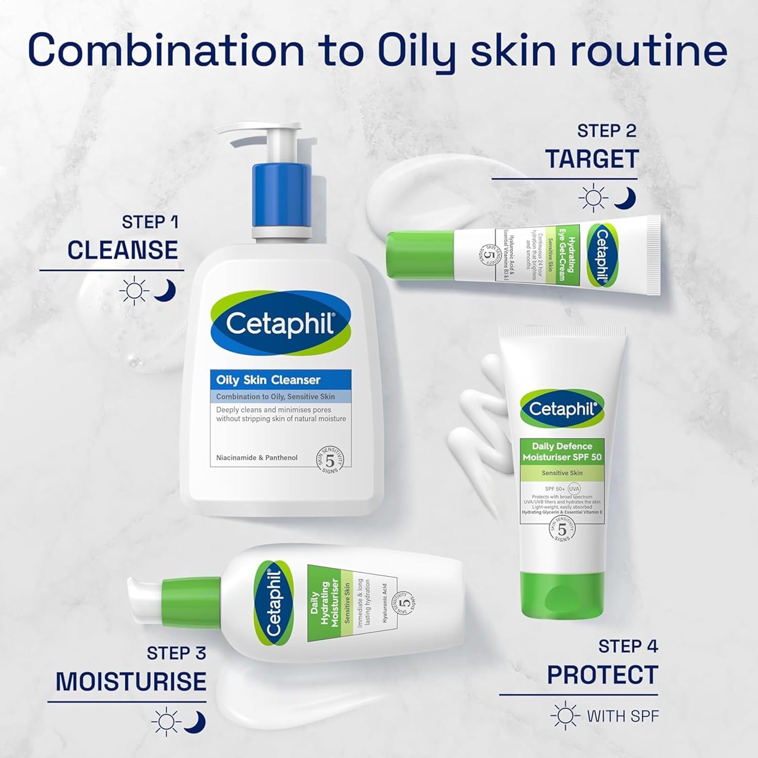 Cetaphil Daily Hydrating Face Moisturiser, 88ml, For Sensitive Skin, With Hyaluronic Acid - Image 7