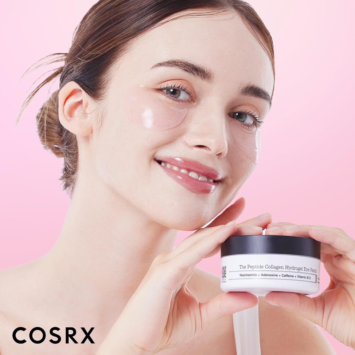 COSRX Peptide Collagen Hydrogel Eye Patches with Caffeine for Puffy Eyes, Dark Circles, Eye Bags, Wrinkles and Fine Lines, Firming and Depuffing Under Eye Masks, Korean Skincare 60 Patches - Image 9