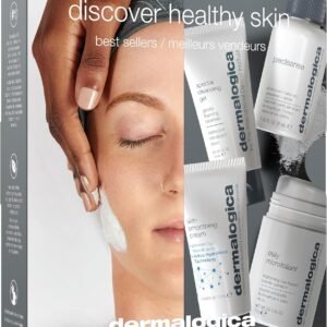 Dermalogica Discover Healthy Skin Kit, Polishes, Cleanses, Moisturisers, Precleanse 30ml, Special Cleansing Gel 15ml, Daily Microfoliant 13g, Skin Smoothing Cream 15ml , for All Skin Types