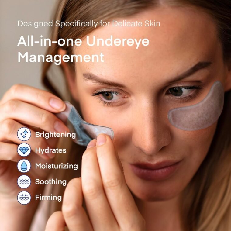 Korean Under Eye Gel Patches: Eye Masks for Puffy Eyes Dark Circles & Wrinkles with Caffeine Hyaluronic Acid & Niacinamide - Brightening Hydrating & Cooling Hydrogel Skincare Pads - 30 Pairs, Vegan - Image 9