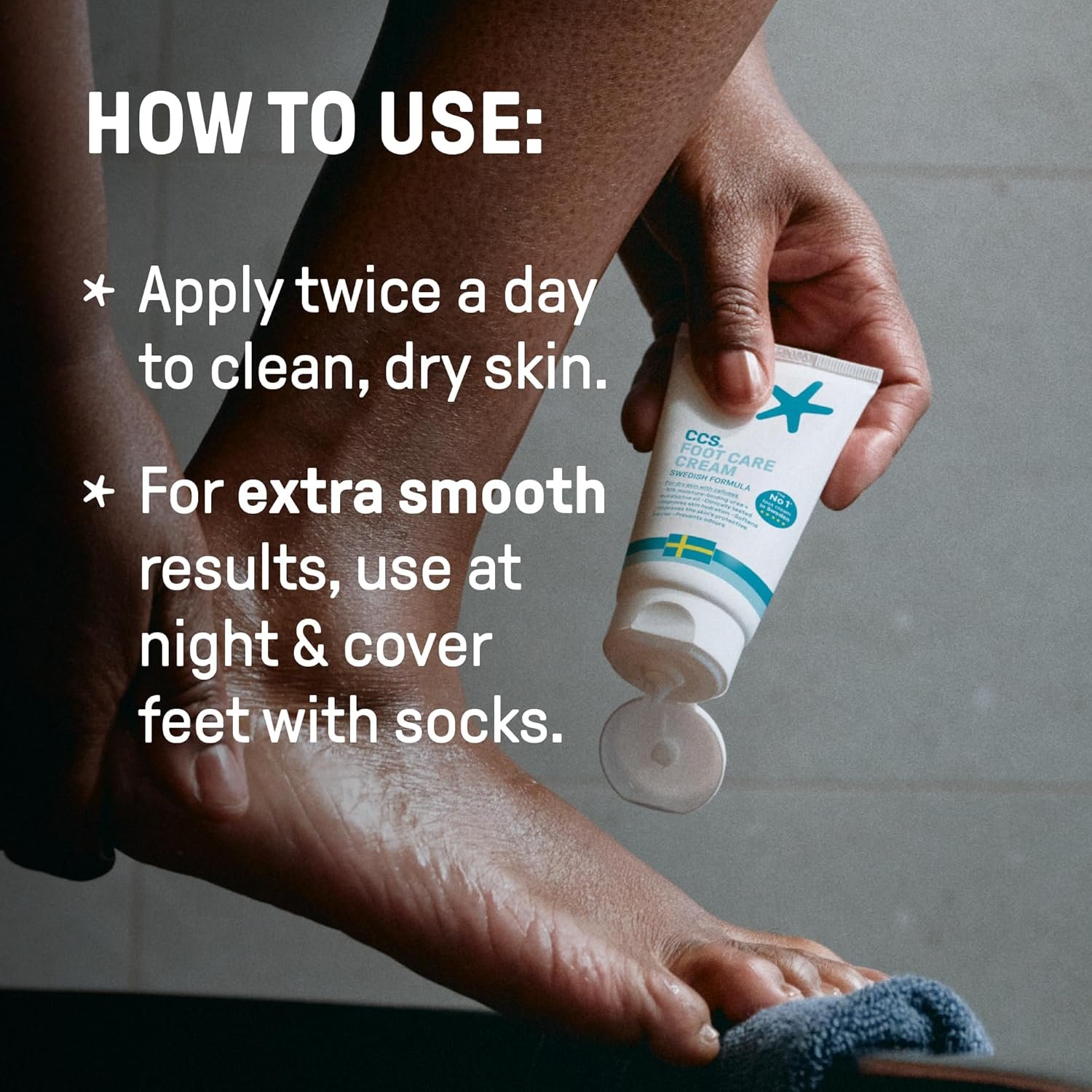 CCS Professional Foot Care Cream 175 ml - Moisturise and Protect Dry and Callused Feet, Contains 10% Urea and Eucalyptus Oil, Clinically Tested, Suitable for Diabetics - Image 5