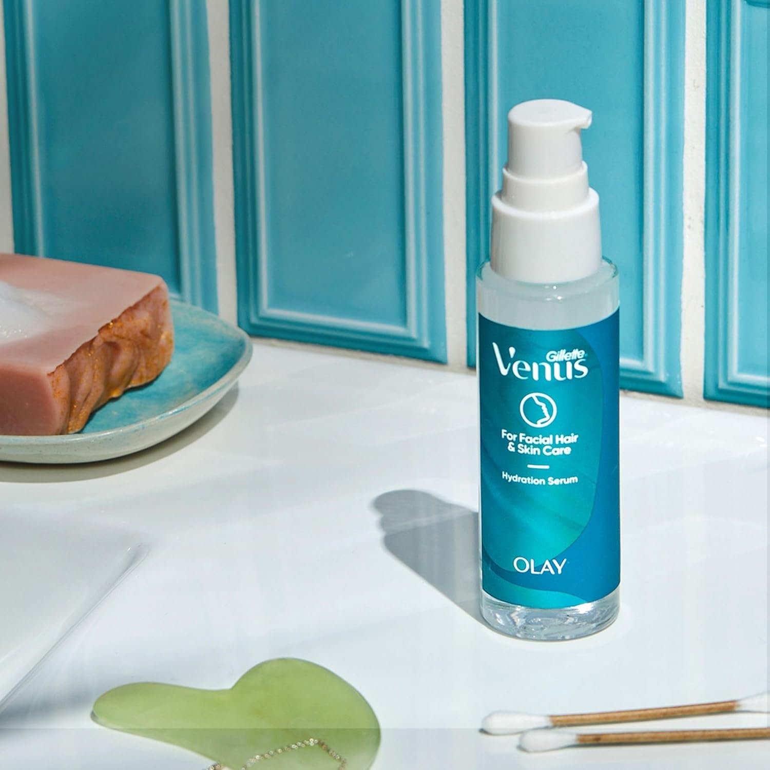 Venus for Facial Hair & Skin Care Hydration Serum with Hyalaronic Acid, After Dermaplaning Soothing Serum for All Skin Types, Lightweight Moisturiser - Image 3