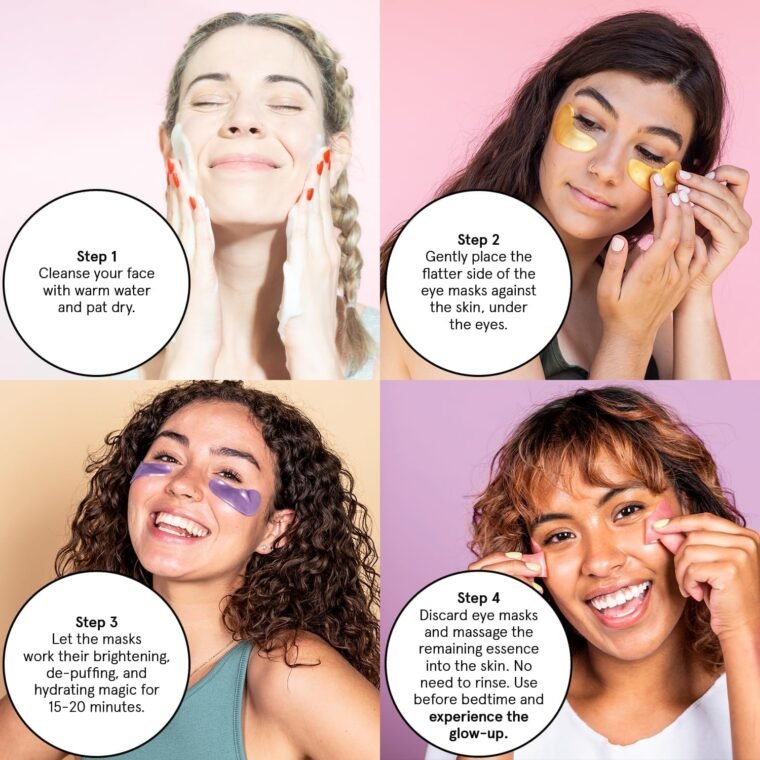grace & stella Under Eye Gel Patches - Purple, 6 Pairs - Retinol Under Eye Patches - Gel Eye Masks for Puffy Eyes and Dark Circles - Dermatologist Tested Under Eye Masks - Vegan Eye Masks Skincare - Image 7