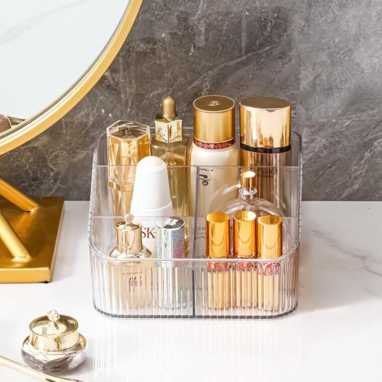 Homeanda Makeup Organiser Storage Compartments, Skin Care Cosmetic Organiser, Makeup Organiser and Storage(transparent) - Image 8