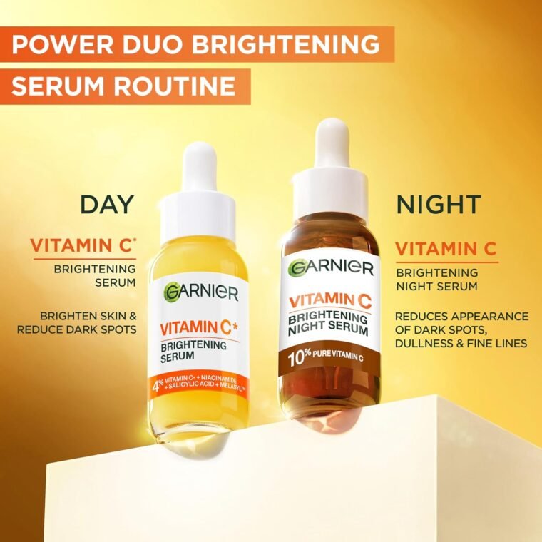 Garnier Targeted Anti Dark Spot Night Serum for Face, with 10% Pure Vitamin C & Hyaluronic Acid, Anti Pigmentation & Dullness, For All Skin Types, Approved by Cruelty Free International, Vegan, 30 ml - Image 7