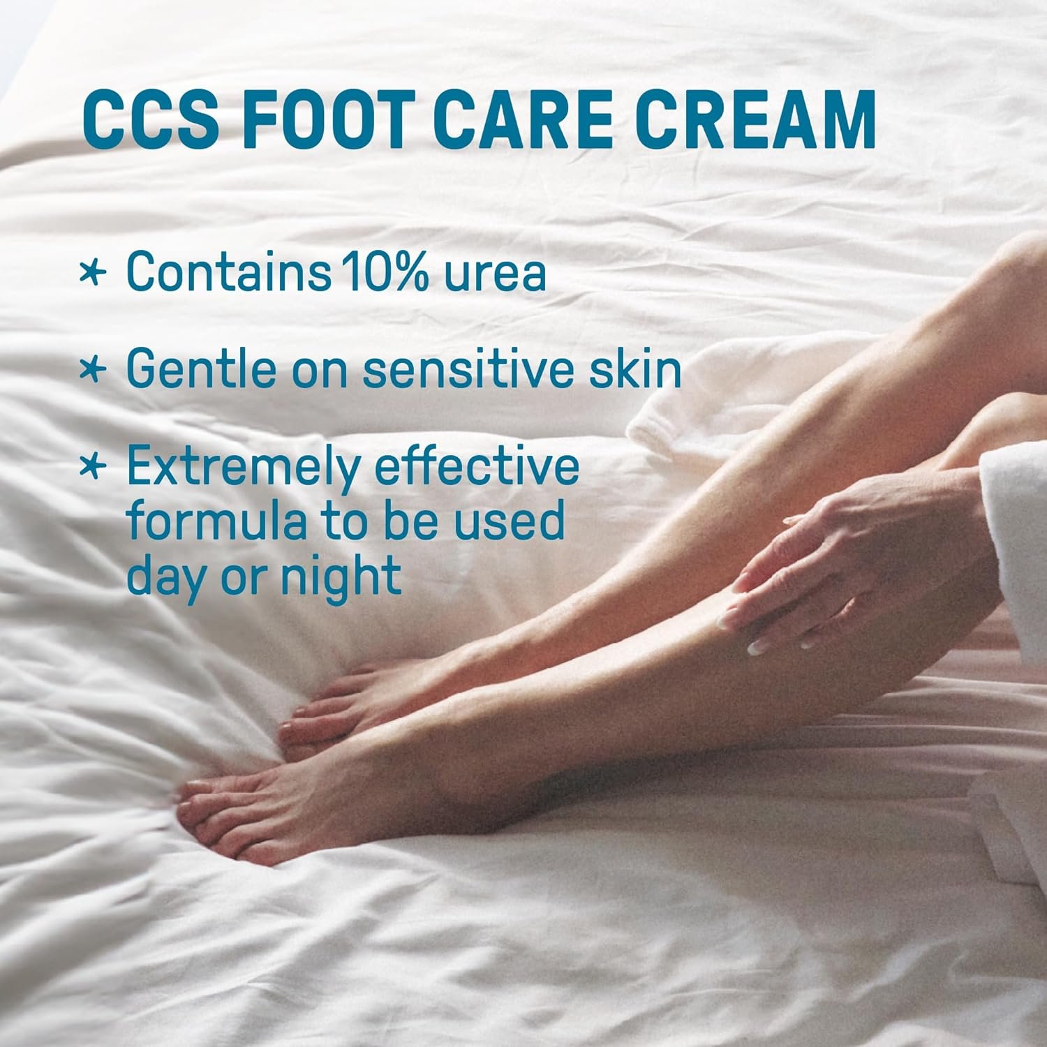 CCS Professional Foot Care Cream 175 ml - Moisturise and Protect Dry and Callused Feet, Contains 10% Urea and Eucalyptus Oil, Clinically Tested, Suitable for Diabetics - Image 4