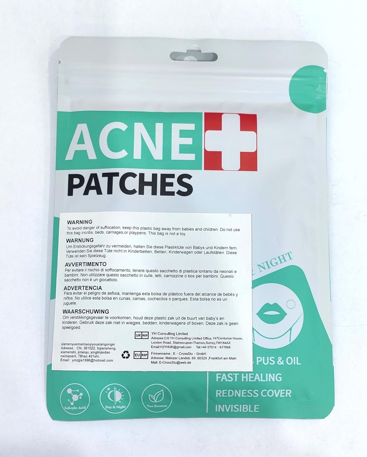 Zemolo 300pcs Pimple Patches Hydrocolloid Acne Stickers with Tea Tree Oil Spot Cover Patches Day & Night Whiteheads Acne Absorbing Blemish Patches Invisible Spot Treatment Stickers - Image 7