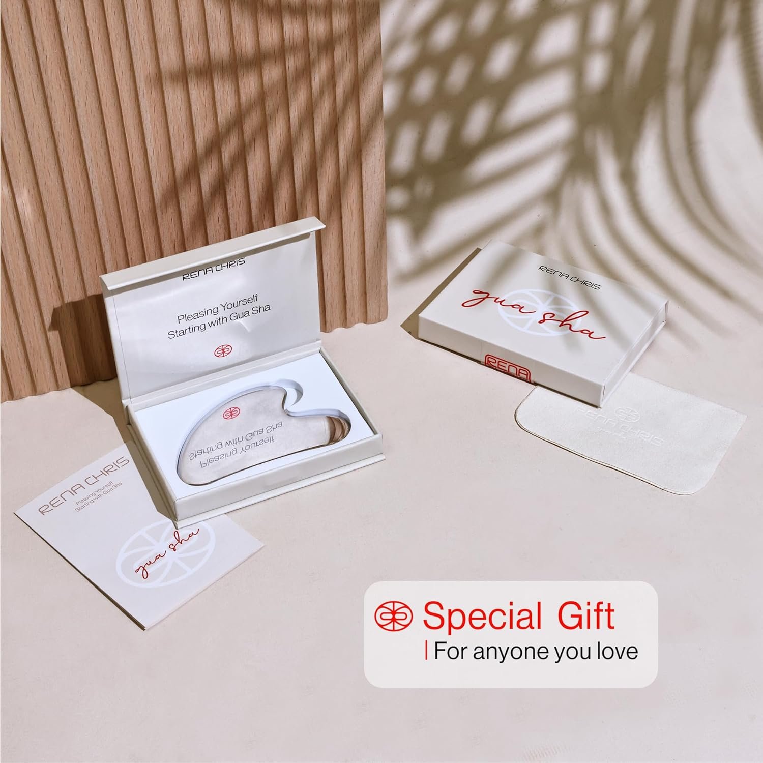 Rena Chris 100% Metal Gua Sha Stone, Face Guasha Tool for Jawline Sculpting and Puffiness Reducing, Gua Sha Massage Tool Suitable for Daily Skin Care Routine (Stainless Steel) - Image 6