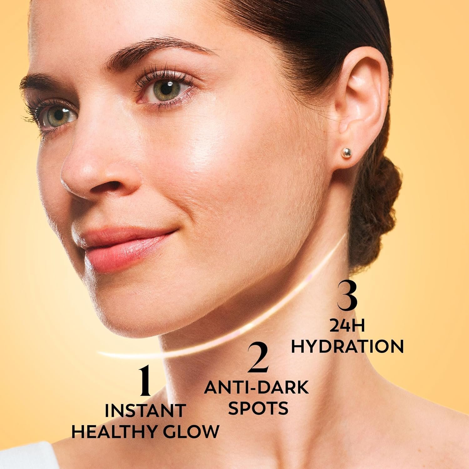 Olay Vitamin C Brighten & Glow 3in1 Moisturising Fluid SPF50+ Hydrating Skincare Moisturiser and Primer with Niacinamide, Provides Hydration, Glow, UV Protection, and Helps Correct Dark Spots, 50ml - Image 4