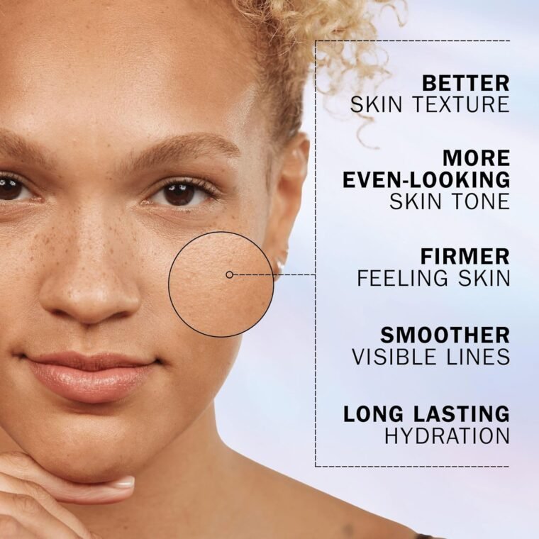 Olay Super Serum 5-in-1 Benefits, Hydrating Face Serum 50 ml, With Vitamin C, Niacinamide, Collagen Peptides & Vitamin E, Glowing, Firmer and Smoother Skin, Lightweight Formula - Image 4