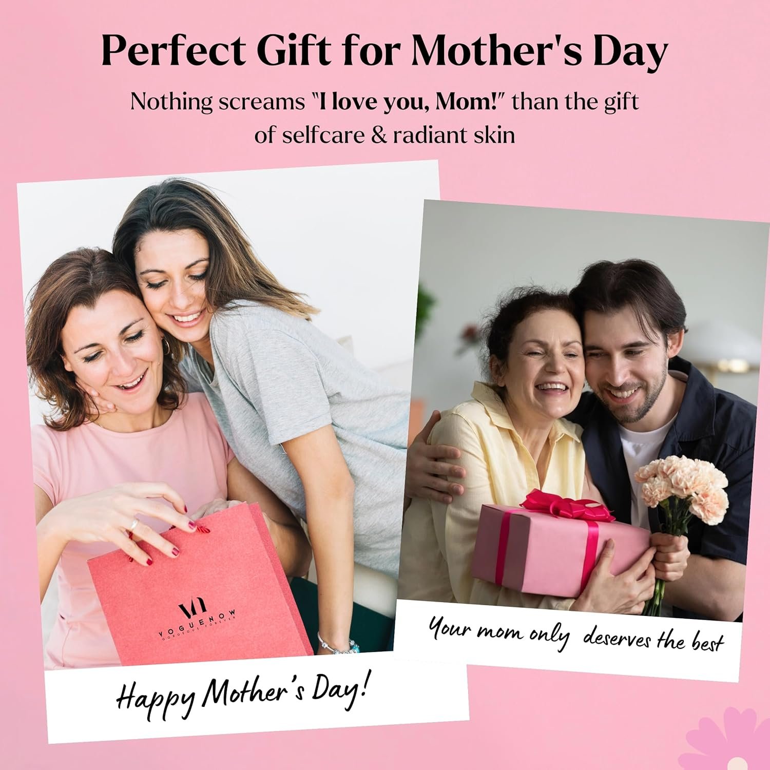 VogueNow Clay Mask Gift Pack of 4 Jars (400g) With Cute Headband & Brush | Premium Clay Face Mask | Turmeric Vitamin C, Green Tea, Rose, Dead Sea Mud For Face | Spa Gift set for Women - Image 6