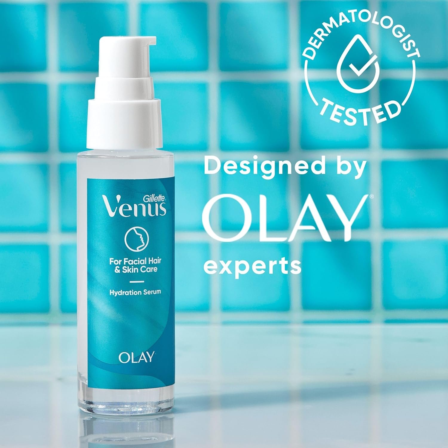 Venus for Facial Hair & Skin Care Hydration Serum with Hyalaronic Acid, After Dermaplaning Soothing Serum for All Skin Types, Lightweight Moisturiser - Image 4