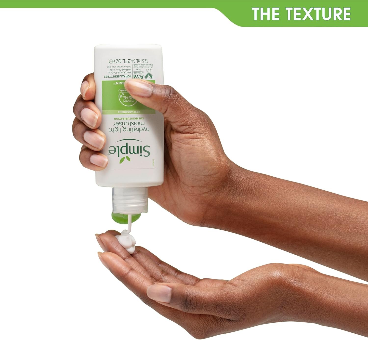 Simple Kind to Skin Hydrating Light Moisturiser Skin Care Product with Pro-Vitamins B5 and E for 12-Hour Moisturisation 125 ml - Image 7