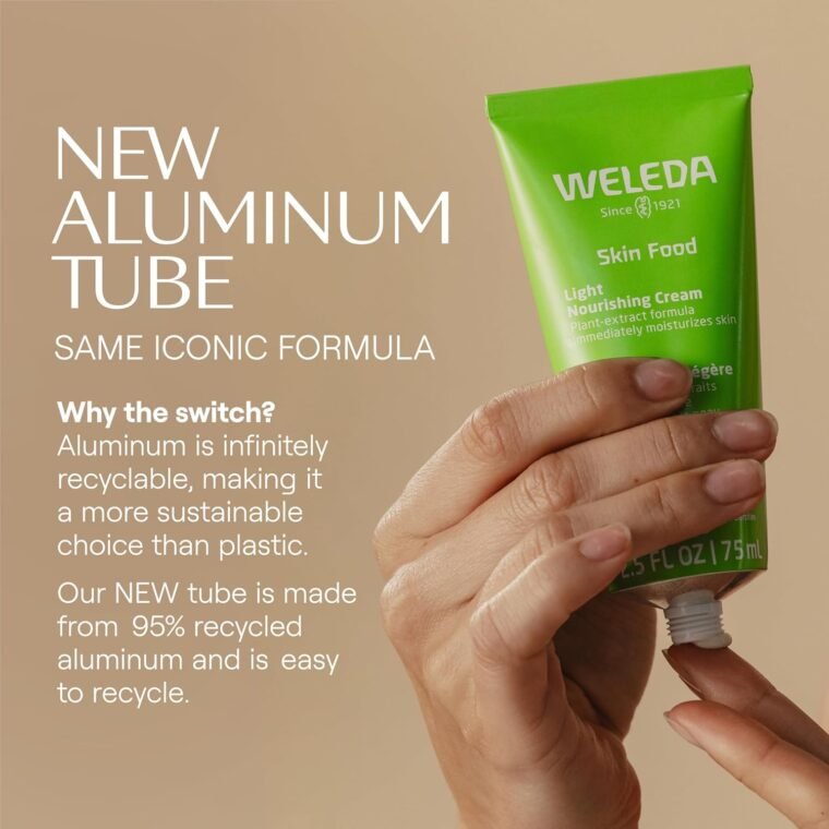 Weleda Skin Food Light, Dry Skin Moisturiser, Moisturising Cream & Primer, Face & Body, For Men & Women, Multiple Uses, 100% Certified Natural, Organic, 75ml - Image 4