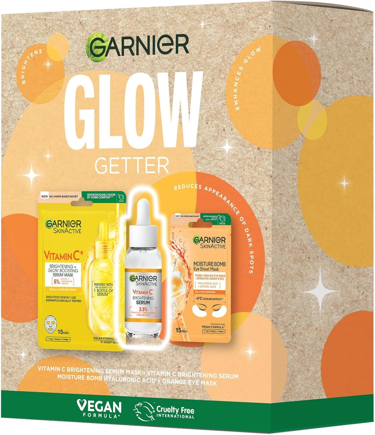 Garnier Glow Getter Giftset - For dull skin - Reduces the appearance of dark spots & enhances glow