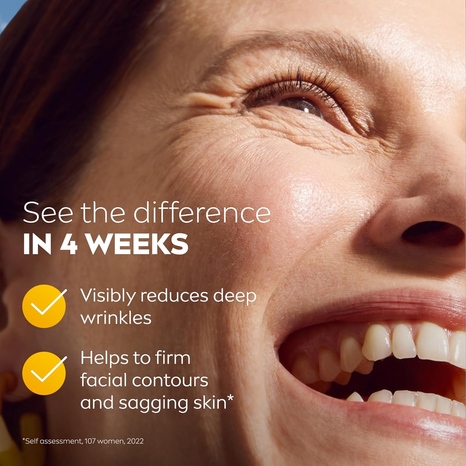 NIVEA Q10 Power 60+ Skin Anti-Wrinkle + Replenishing Day Cream (50 ml), Powerful Anti Ageing Cream, Moisturiser for Women with Coenzyme Q10, Day Face Cream with SPF15,Packaging may vary - Image 5