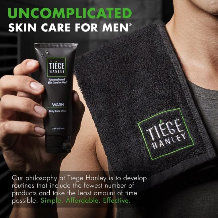 Tiege Hanley Men’s Skin Care System - Level 3 | Mens Anti Aging Routine Product Set: Face Wash, Serum, Day & Night Moisturizer, Exfoliating Scrub & Eye Cream | Tighten & Hydrate Your Best Looking Skin - Image 6