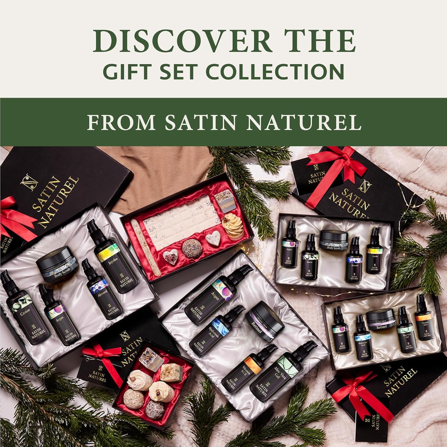 Skincare Gifts for Women - Beauty Gift Box with Hyaluronic Acid Serum for Face + Vitamin C + Retinol 3x30ml Skincare - Luxury Gifts for Women - Organic Beauty - Image 7