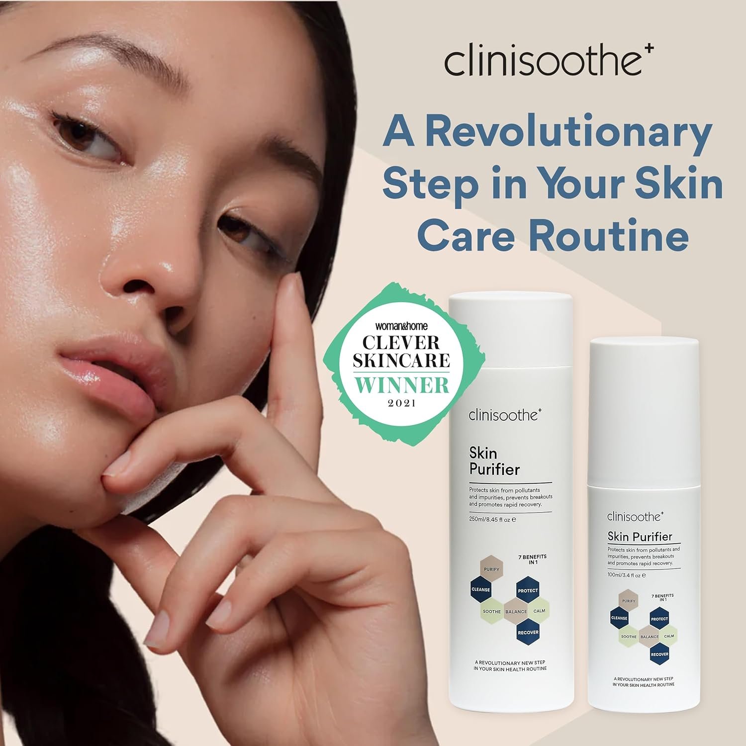 Clinisoothe+ Skin Purifier 250ml Pour Top - with Hypochlorous Technology to Protect The Skin from pollutants and impurities, Prevent breakouts and Promote Rapid Recovery - Image 2