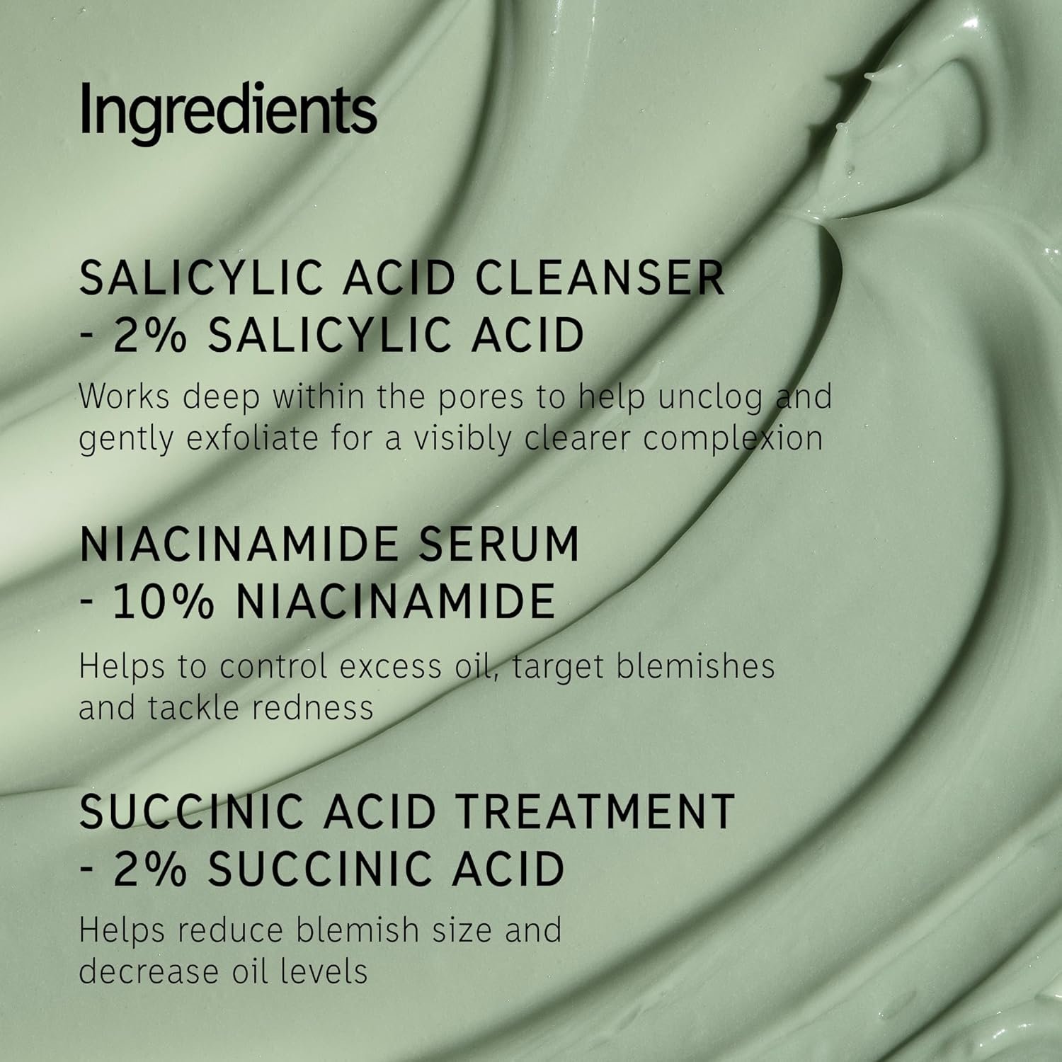 The INKEY List Breakout Set, Salicylic Acid Cleanser, Niacinamide Serum & Succinic Acid Treatment, Nourishing Skincare Set, Targets Breakouts, Suitable For Blemish Prone Skin - Image 5