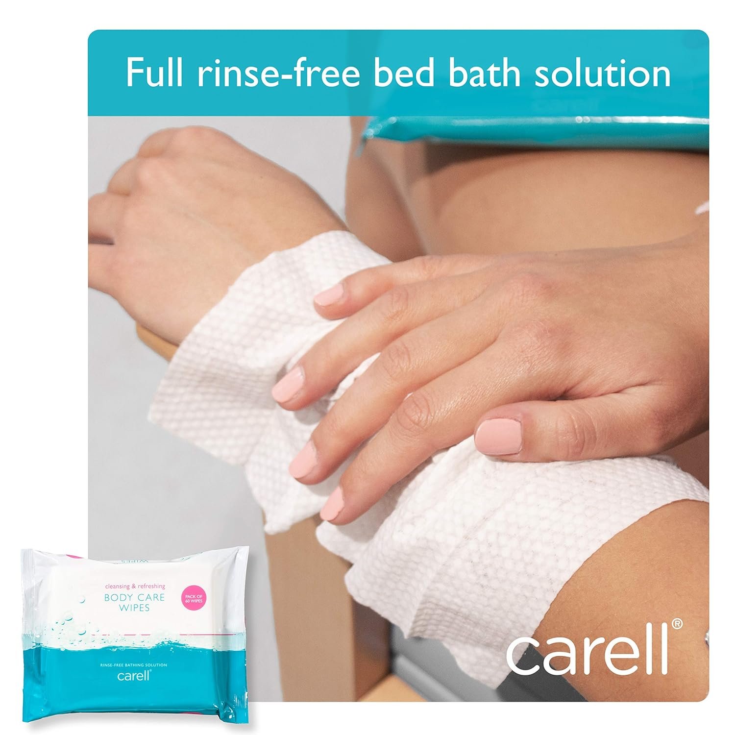 Clinell Skin Body Care Wipes - Pack of 8 - 60 per Pack (480 Wipes) - Easy to Use, Containing Aloe Vera. Dermatologically Tested, Alcohol-Free, Gentle pH Neutral Formula - Image 5