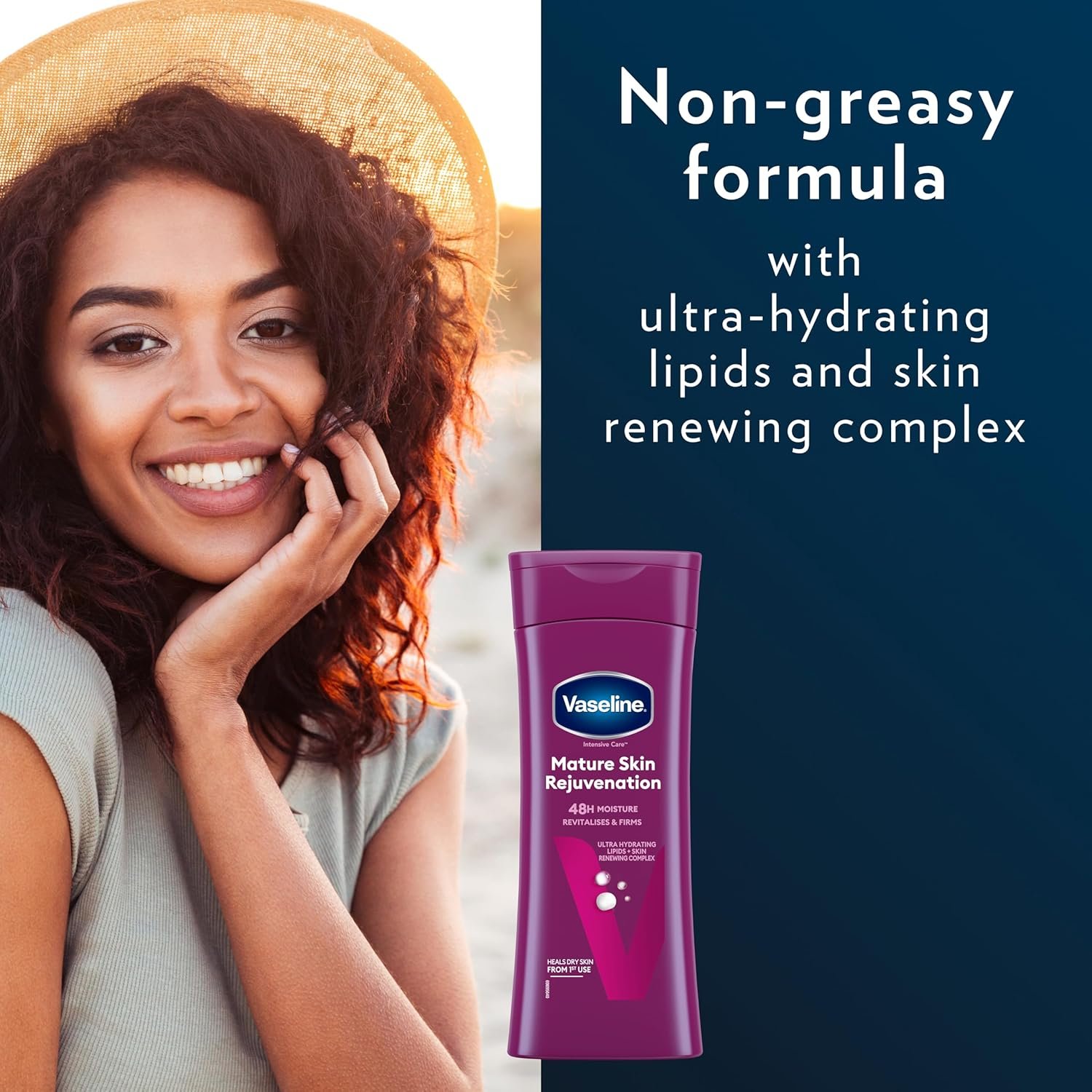 Vaseline Intensive Care Mature Skin Rejuvenation Body Lotion revitalises and firms with 48h moisture for maturing dry skin 400 ml - Image 4