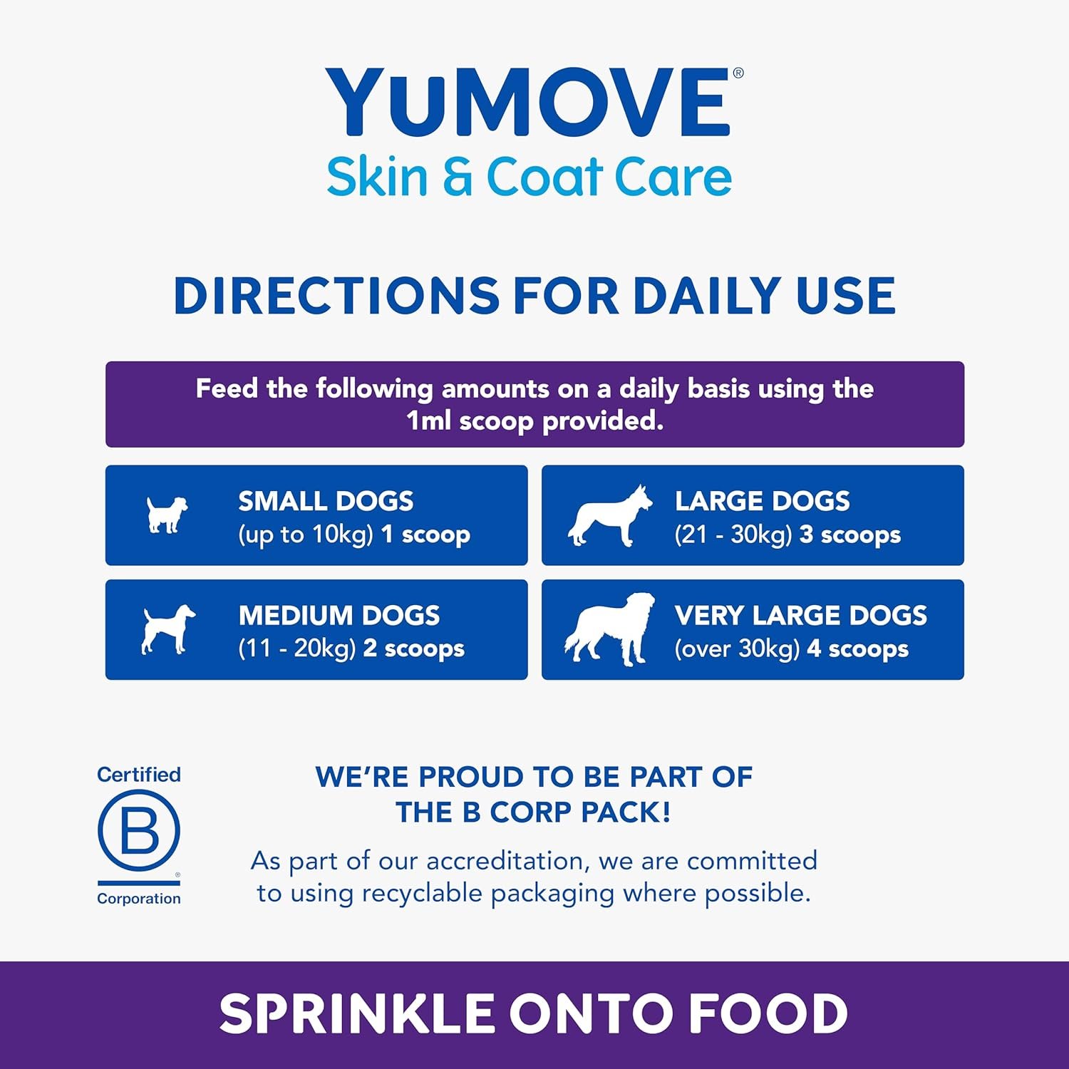 YuMOVE Skin & Coat Care Boost, Nutritional Supplement for Dogs Coat, Skin and Nails, for All Dogs, 180 scoops - Image 6