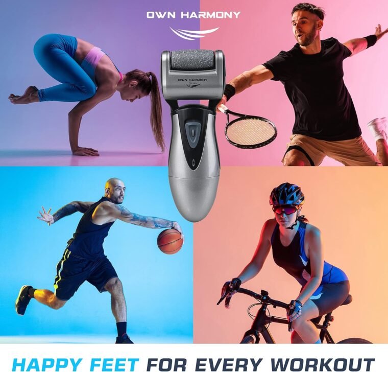 Electric Hard Skin Remover for Men by Own Harmony: USA's Best Rated Callus Remover- Rechargeable Pedicure Tools w 3 Coarse Rollers, Velvet-Smooth Foot Care Professional Spa Pedi Feet File (USB Cord) - Image 7