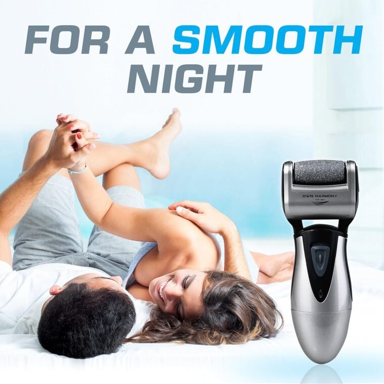 Electric Hard Skin Remover for Men by Own Harmony: USA's Best Rated Callus Remover- Rechargeable Pedicure Tools w 3 Coarse Rollers, Velvet-Smooth Foot Care Professional Spa Pedi Feet File (USB Cord) - Image 6